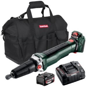 Metabo GVPB 18 LTX BL 11-28 18V Brushless Die Grinder with Paddle Switch with 1 x 4.0Ah Battery Charger & Bag