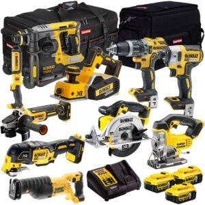 DeWalt DCKT4T10AP4 10 Piece Power Tool Kit with 3 x 5.0Ah Battery & Charger