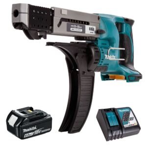 Makita DFR550Z 18V Auto Feed Screwdriver with 1 x 6.0Ah Battery & Charger