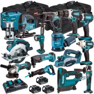 Makita 18V 15 Piece Cordless Monster Kit With 3 x 5.0Ah Battery & Charger T4TKIT-700