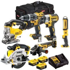 Dewalt DCK694P3-GB 18V XR 6 Piece Kit 3 x 5.0Ah Batteries with Charger & Bag