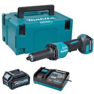 Makita GD002GZ01 40V Max XGT Brushless Die Grinder with 1 x 2.5Ah Battery Charger & Case